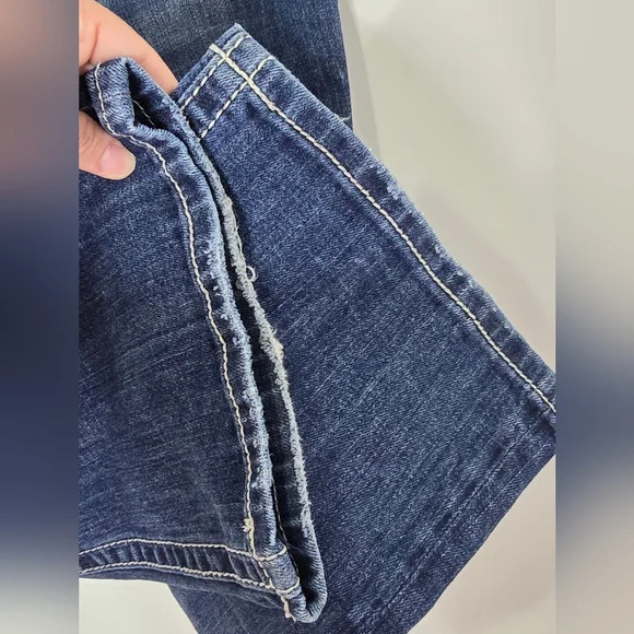 Miss Me Bootcut Jeans Size 26 Buckle Rhinestone Studded Pocket Y2K Size 26 - Picture 7 of 16